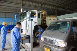 Các dây chuyền của trung tâm đăng kiểm trên cả nước đang dư thừa khoảng 40% năng lực kiểm định.