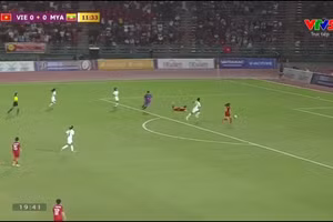 Bàn thắng mở tỷ số của Huỳnh Như. (Nguồn: VTV)