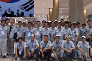 Lao động đi làm việc tại Hàn Quốc. (Ảnh: Colab)
