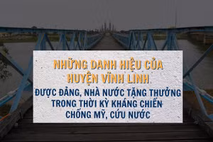 [Infographic] Những danh hiệu trao tặng huyện Vĩnh Linh trong kháng chiến chống Mỹ, cứu nước