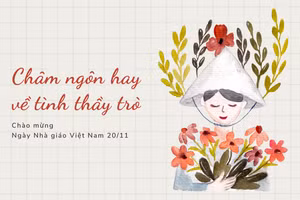 Châm ngôn hay về tình thầy trò