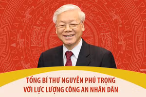 [Ảnh] Tổng Bí thư Nguyễn Phú Trọng với lực lượng Công an nhân dân