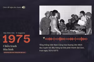 [Audio] Tổng thống Dương Văn Minh đọc lời tuyên bố đầu hàng trưa ngày 30/4/1975