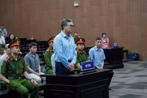 Bị cáo Hoàng Quốc Vượng tại tòa.