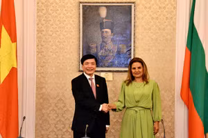 Tổng Thư ký, Chủ nhiệm Văn phòng Quốc hội Bùi Văn Cường gặp, làm việc với Tổng Thư ký Quốc hội Bulgaria.