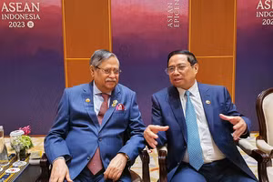 Thủ tướng Phạm Minh Chính và Tổng thống Bangladesh Mohammed Shahabuddin.