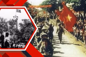 Giờ phút lịch sử quốc kỳ Việt Nam tung bay trên Cột cờ Hà Nội