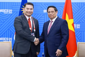 Thủ tướng Phạm Minh Chính tiếp Bộ trưởng Kinh tế Malaysia Rafizi Ramli. (Ảnh: TTXVN)