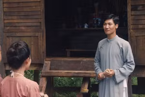 Cảnh trong phim "Thầu Chín ở Xiêm". (Ảnh ÐOÀN LÀM PHIM CUNG CẤP) 