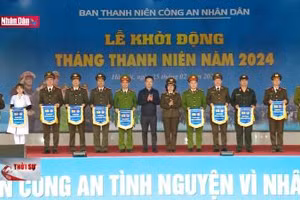 Lễ khởi động Tháng Thanh niên năm 2024 trong Công an Nhân dân