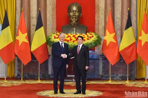 Chủ tịch nước Lương Cường hội kiến Nhà vua Bỉ Philippe. 