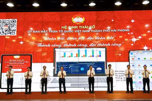 Buổi ra mắt thí điểm “Hệ sinh thái số” của Ủy ban Mặt trận Tổ quốc Việt Nam thành phố Hải Phòng.