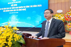 Thứ trưởng Khoa học và Công nghệ Lê Xuân Định phát biểu tại sự kiện.