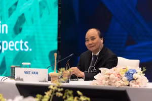 Chủ tịch nước tại phiên họp. Ảnh: Ban Tổ chức APEC