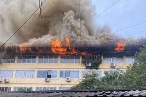 Hiện trường vụ cháy.