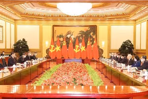 Tổng Bí thư Nguyễn Phú Trọng hội đàm với Tổng Bí thư, Chủ tịch Trung Quốc Tập Cận Bình.