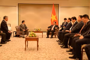 Quang cảnh buổi tiếp.