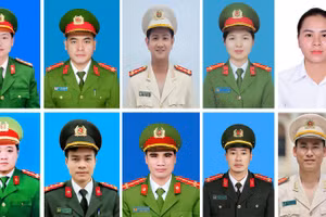 10 trong số 20 Gương mặt trẻ Công an tiêu biểu năm 2024.