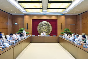 Toàn cảnh buổi làm việc.