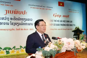 Chủ tịch Quốc hội Vương Đình Huệ phát biểu. (Ảnh: Doãn Tấn/TTXVN)