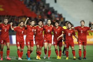 Đội tuyển Bóng đá nữ Việt Nam có lần thứ tám vô địch SEA Games. (Ảnh: TTXVN)