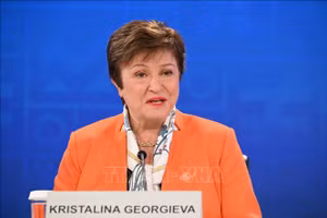 Tổng Giám đốc Quỹ Tiền tệ quốc tế (IMF) Kristalina Georgieva. (Ảnh: AFP/TTXVN)
