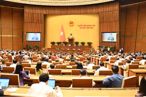 Quang cảnh Kỳ họp thứ sáu, Quốc hội khóa XV. Ảnh | DUY LINH