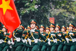 Lễ diễu binh, diễu hành kỷ niệm 70 năm Chiến thắng Điện Biên Phủ. Ảnh | THÀNH ĐẠT