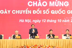Thủ tướng Phạm Minh Chính dự và phát biểu Ngày Chuyển đổi số quốc gia (10/10) năm 2024.
