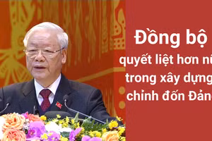 Đồng bộ, quyết liệt hơn nữa trong xây dựng, chỉnh đốn Đảng