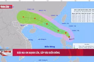 Bão Ma-on mạnh lên, sắp vào Biển Đông