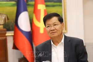 Tổng Bí thư, Chủ tịch nước Lào Thongloun Sisoulith. (Ảnh: TTXVN) 