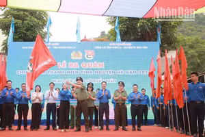 Lễ ra quân Chiến dịch thanh niên tình nguyện hè năm 2024 tại Sơn La.