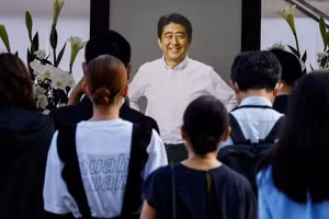 Tang lễ của cố Thủ tướng Nhật Bản Abe Shinzo diễn ra tại đền Zojoji
