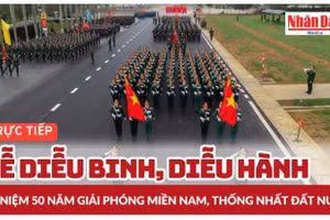 Video trực tiếp Lễ diễu binh kỷ niệm 50 năm Ngày Giải phóng miền nam, thống nhất đất nước