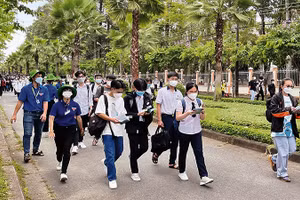 Thí sinh dự thi Kỳ thi Đánh giá năng lực của Đại học Quốc gia Thành phố Hồ Chí Minh.