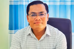 Đồng chí NGÔ VŨ THĂNG, Bí thư Huyện ủy Hồng Dân (Bạc Liêu)