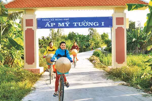 Các ấp vùng sâu ở huyện Phước Long ngày một thay da đổi thịt. Ảnh: TRỌNG DUY