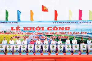 Lễ khởi công tuyến đườn cao tốc Châu Đốc - Cần Thơ - Sóc Trăng