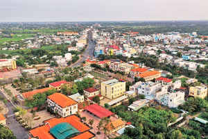 Đô thị trung tâm huyện Cần Đước đang được địa phương thu hút đầu tư mở rộng diện tích có quy mô hơn 3.000 ha.