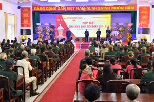 Quang cảnh buổi họp mặt cựu chiến binh Tiểu đoàn 207, Tiểu đoàn 519. 