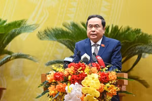 Chủ tịch Quốc hội Trần Thanh Mẫn phát biểu chỉ đạo tại phiên khai mạc kỳ họp. (Ảnh: Duy Linh)