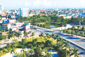 Thành phố Đông Hà của tỉnh Quảng Trị đang được xây dựng thành đô thị xanh, thích ứng biến đổi khí hậu. 