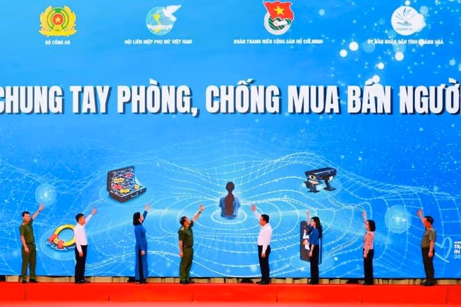 Nghi thức phát động "Chung tay phòng, chống mua bán người".