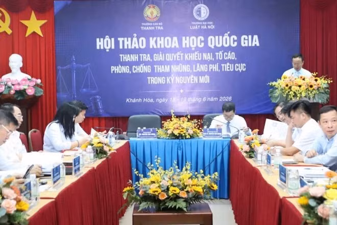 Hội thảo khoa học quốc gia "Thanh tra, giải quyết khiếu nại, tố cáo, phòng, chống tham nhũng, lãng phí, tiêu cực trong kỷ nguyên mới" tại Khánh Hòa. 