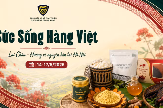 Không gian trưng bày, livestream “Sức sống hàng Việt” với chủ đề Lai Châu - Hương vị nguyên bản tại Hà Nội” sẽ diễn ra từ ngày 14-17/5 tới đây tại Hà Nội.