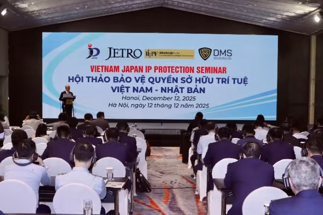 Toàn cảnh Hội thảo: “Bảo vệ sở hữu trí tuệ Việt Nam-Nhật Bản”.