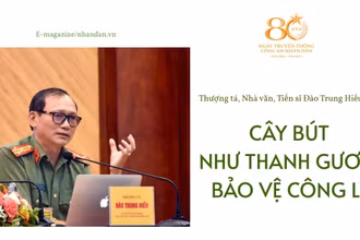 Thượng tá, Nhà văn, Tiến sĩ Đào Trung Hiếu: Cây bút như thanh gươm bảo vệ công lý