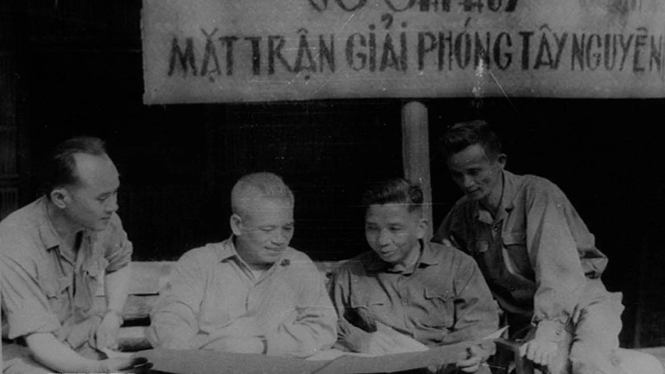 Sở chỉ huy Mặt trận Tây Nguyên, tháng 3/1975. (Ảnh: TTXVN)