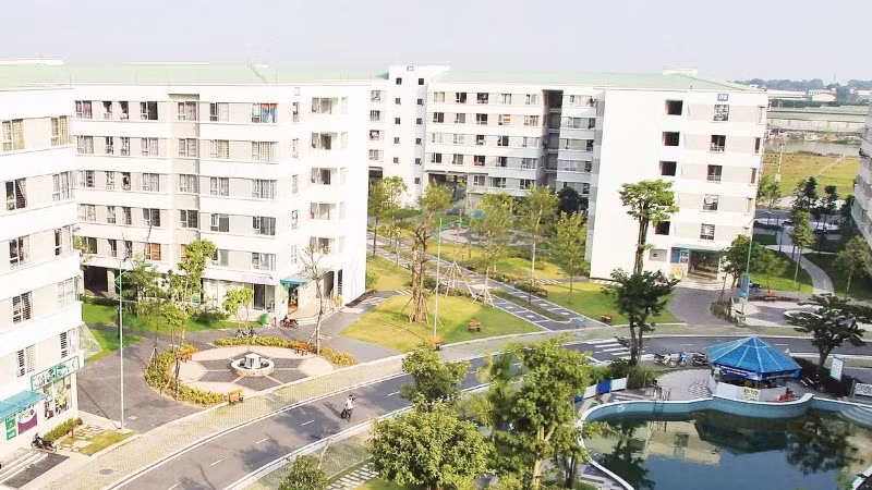 Khu nhà ở xã hội Đặng Xá, xã Thuận An, Hà Nội.